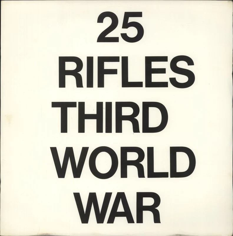 25 Rifles Third World War UK 12" vinyl
