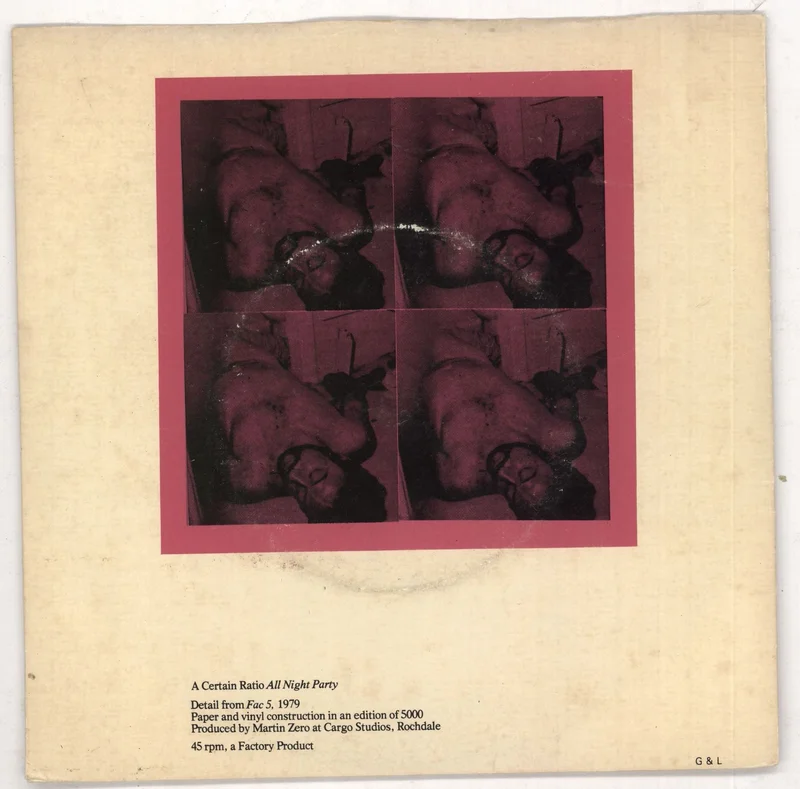 A Certain Ratio All Night Party - Limited Edition Sticker - EX UK 7" vinyl