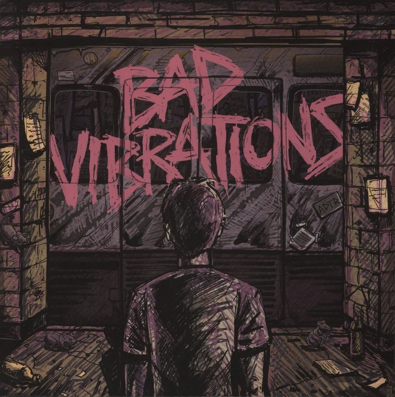 A Day To Remember Bad Vibrations - Coke Bottle Green & Baby Pink Smash Vinyl UK Vinyl LP