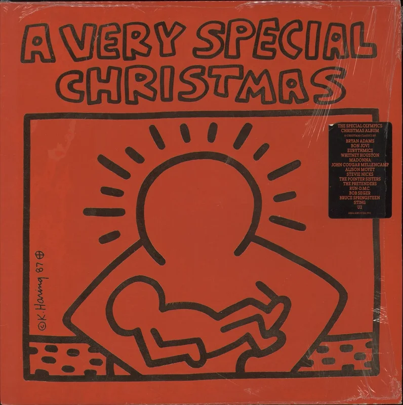 A&M Records A Very Special Christmas - Hype Sticker - Shrink UK Vinyl LP