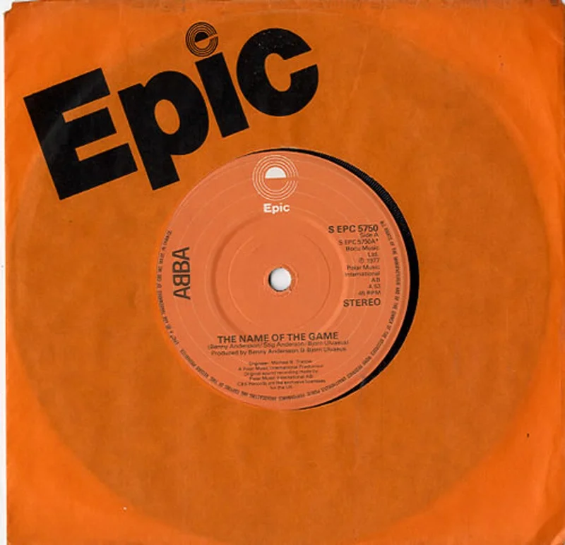 Abba The Name Of The Game - French Press UK 7" vinyl