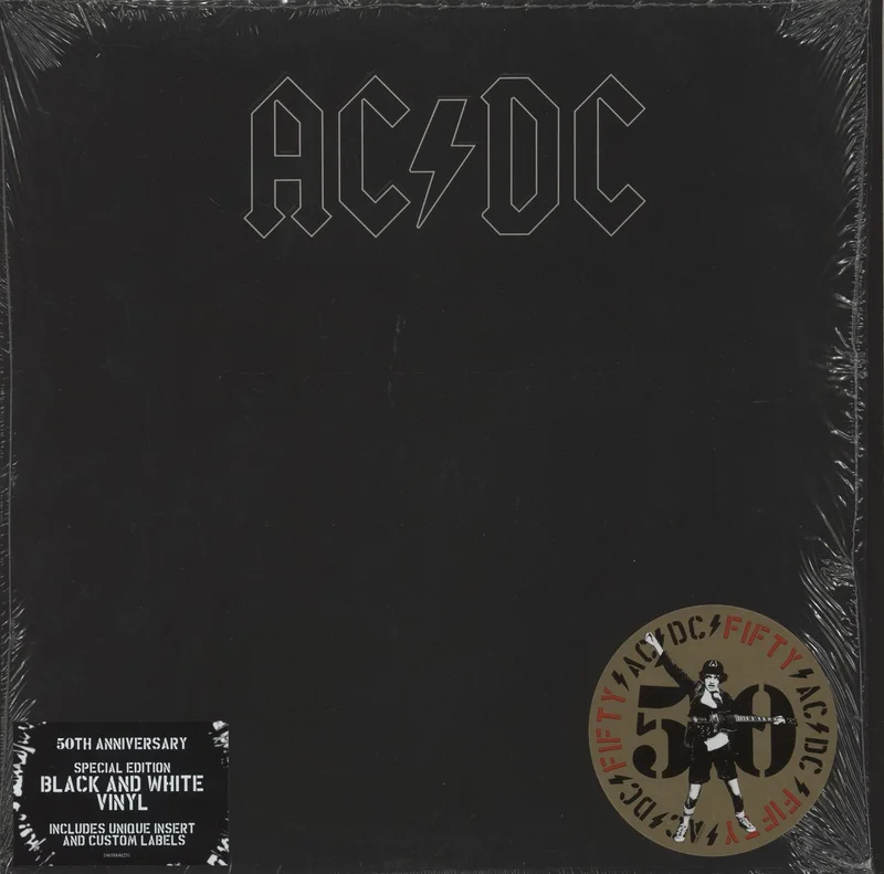 AC/DC Back In Black - 180gm Black/White Vinyl -EX UK Vinyl LP