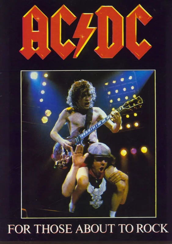 AC/DC For Those About To Rock + Ticket Stub UK Tour programme