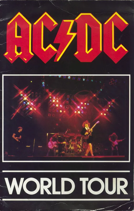 AC/DC World Tour + Ticket Stub - EX UK Tour programme