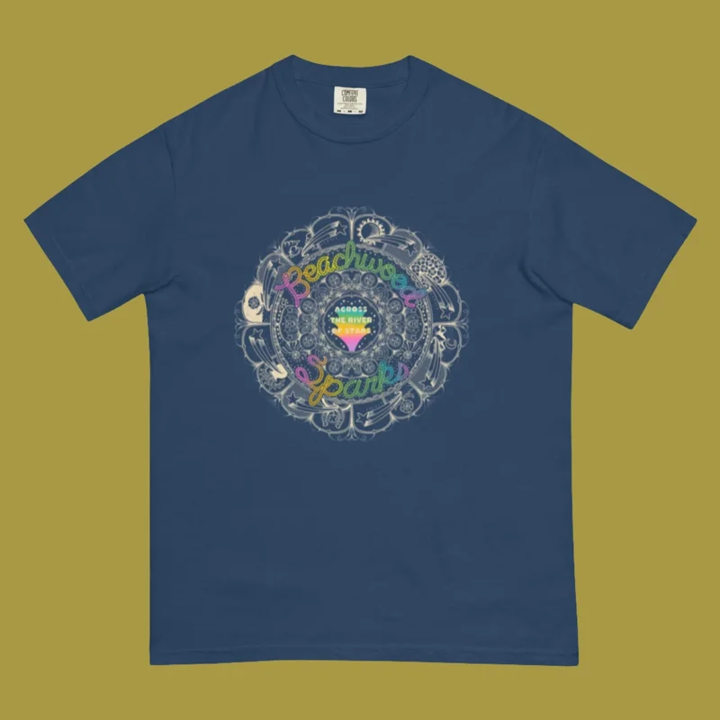 Across The River Of Stars Tee True Navy