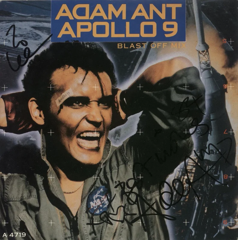 Adam Ant Apollo 9 - Autographed UK 7" vinyl