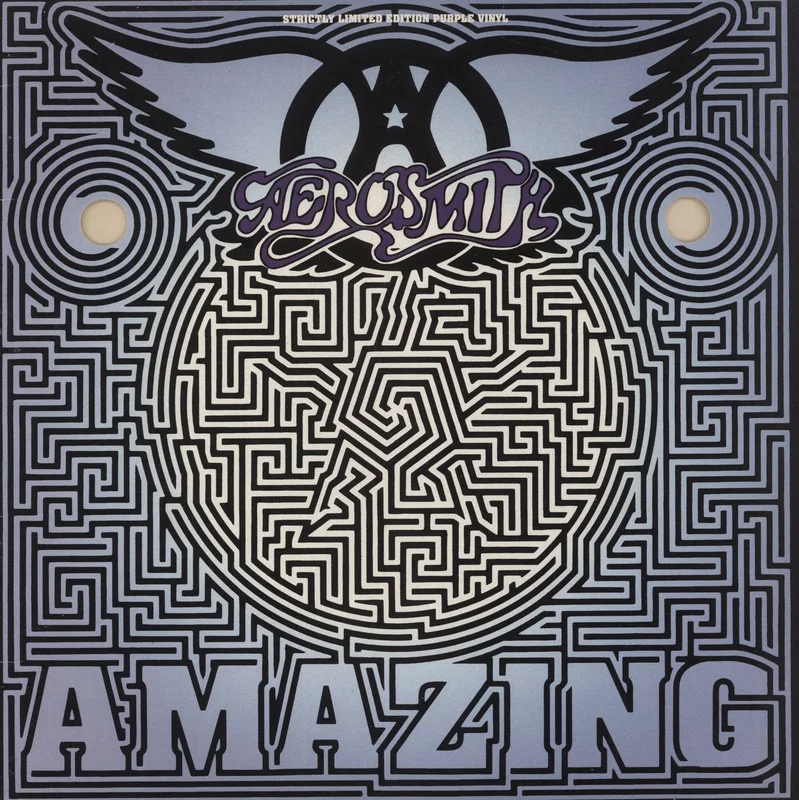 Aerosmith Amazing - Purple Vinyl - VG UK 12" vinyl