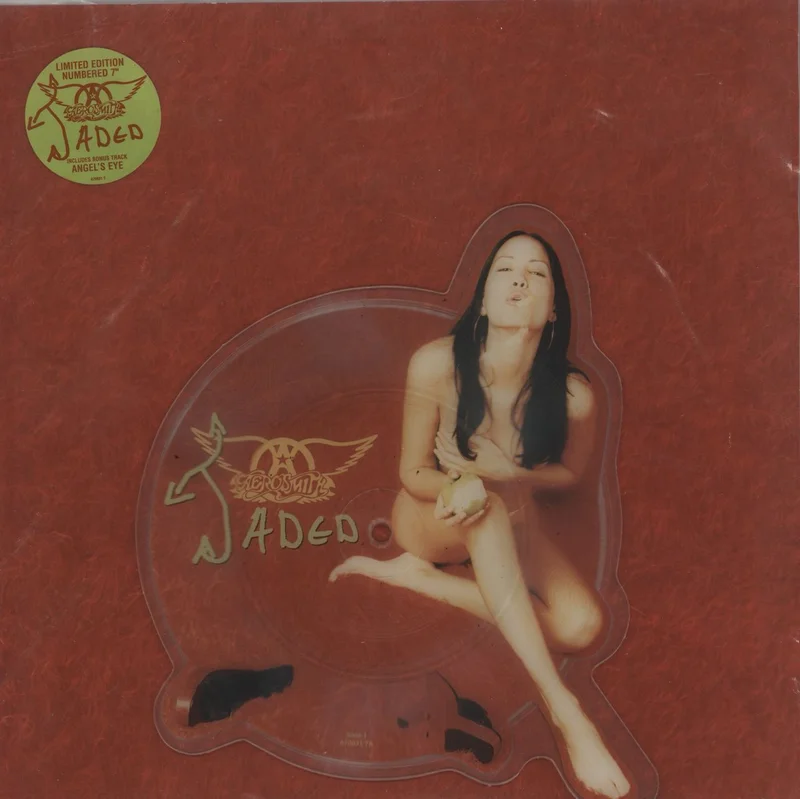 Aerosmith Jaded UK Shaped picture disc
