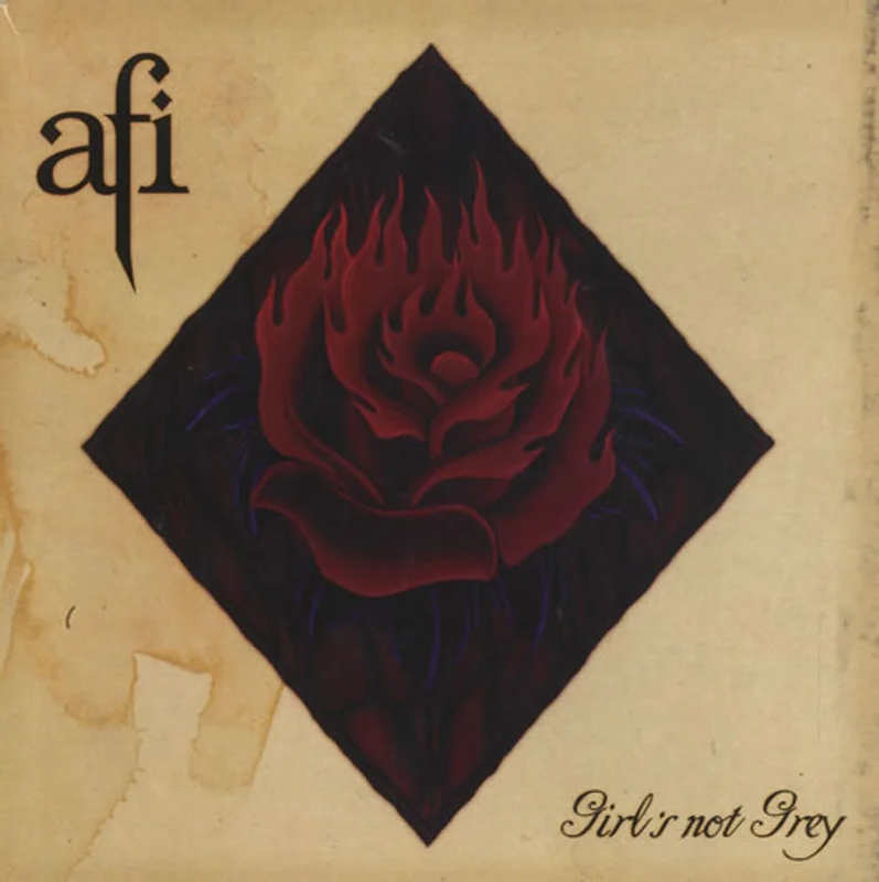 AFI Girl's Not Grey UK 7" vinyl