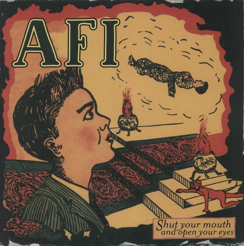 AFI Shut Your Mouth And Open Your Eyes - Grey Marbled Vinyl US Vinyl LP