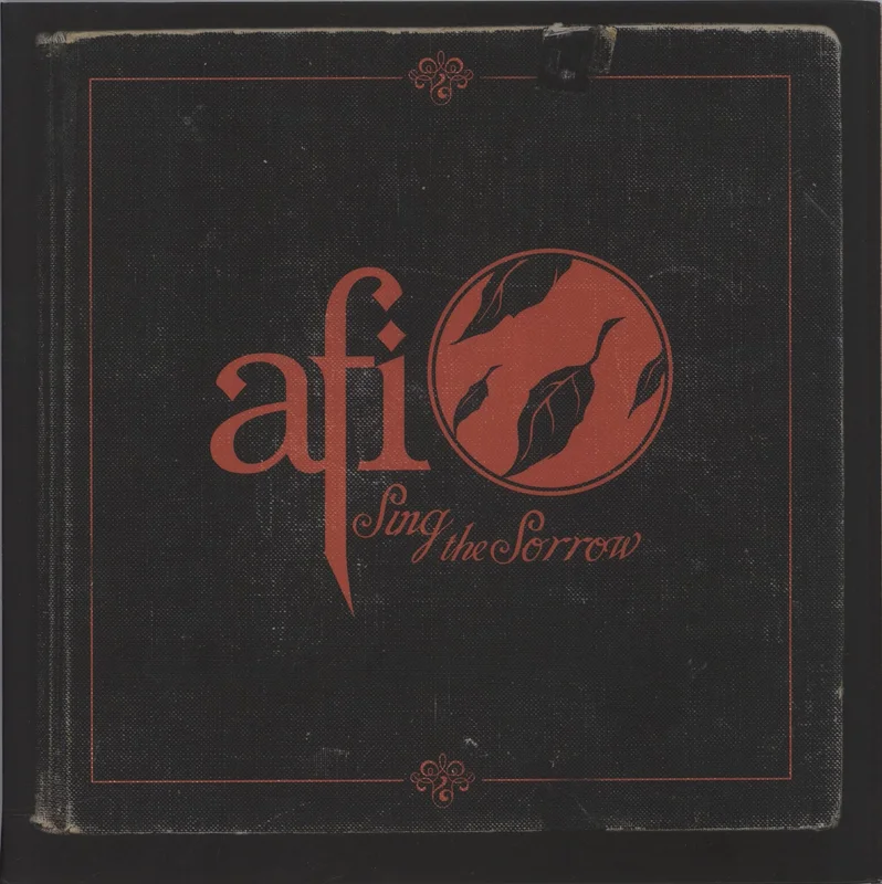 AFI Sing The Sorrow - Black Translucent And Red Pinwheel With Red Splatter Vinyl US 2-LP vinyl set