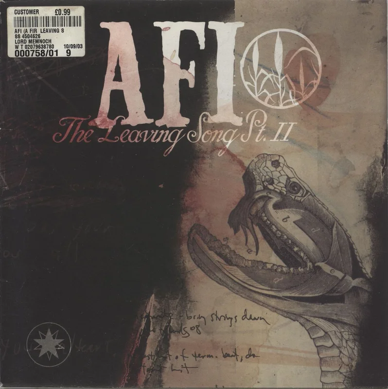 AFI The Leaving Song Part II UK 7" vinyl