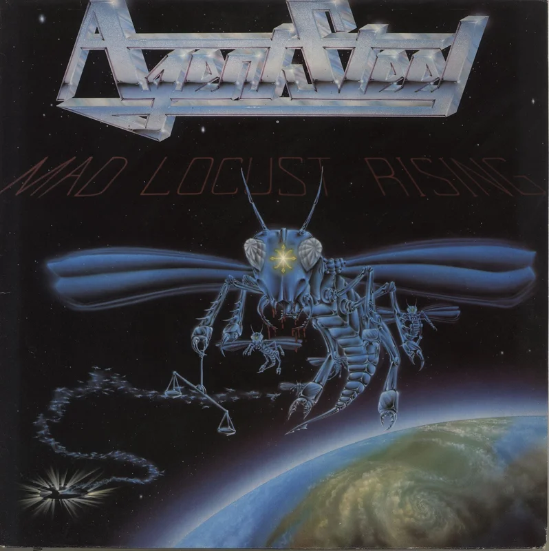 Agent Steel Mad Locust Rising UK 12" vinyl