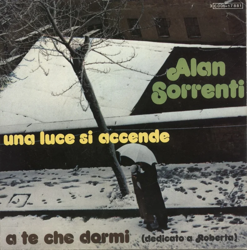 Alan Sorrenti Una Luce Si Accende Italian 7" vinyl