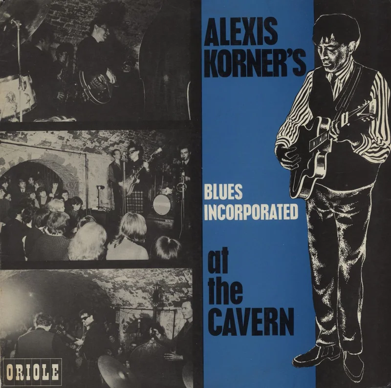 Alexis Korner At The Cavern + Sample Sticker UK Vinyl LP
