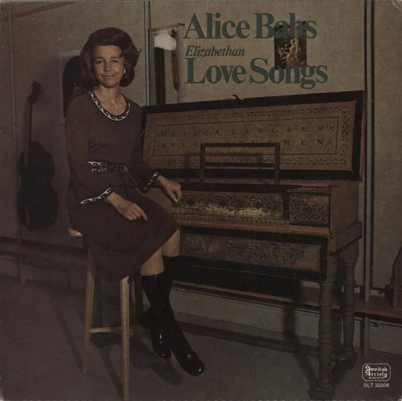 Alice Babs Elizabethan Love Songs Swedish Vinyl LP