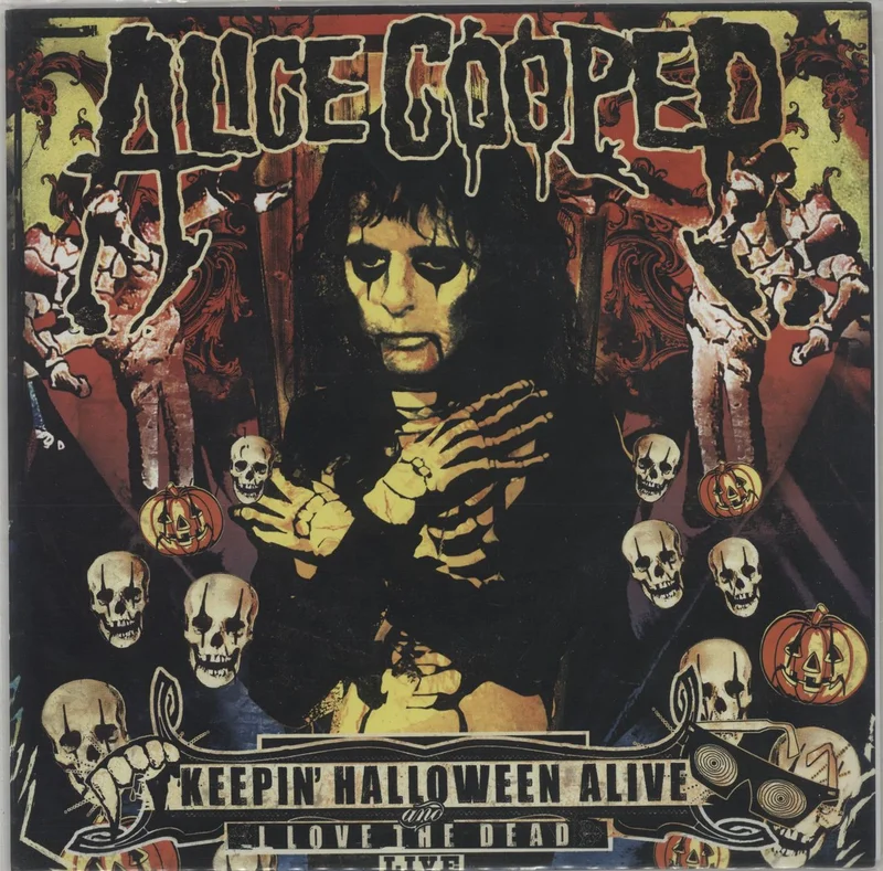 Alice Cooper Keepin' Halloween Alive - Glow In The Dark Vinyl UK 7" vinyl