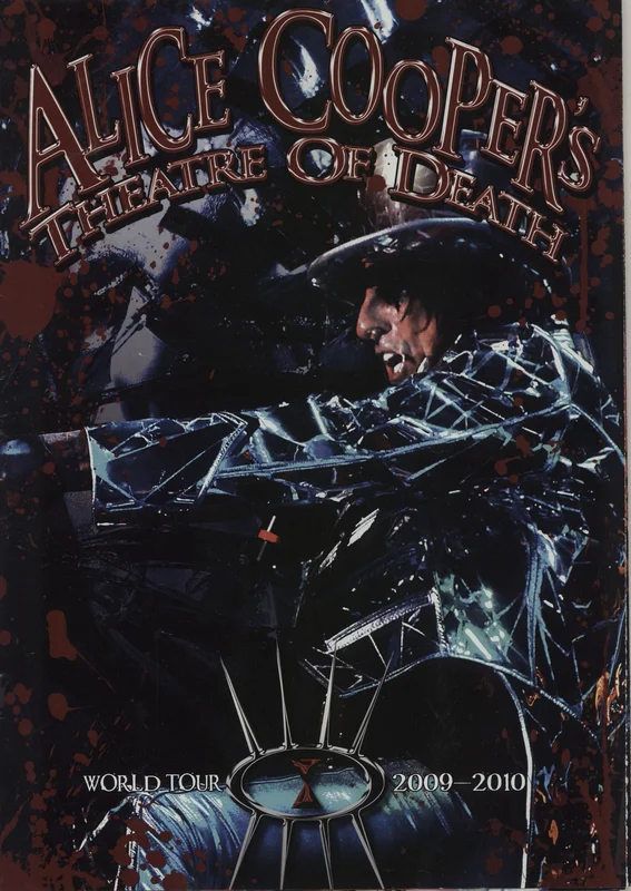 Alice Cooper Theatre Of Death + Ticket Stub UK Tour programme