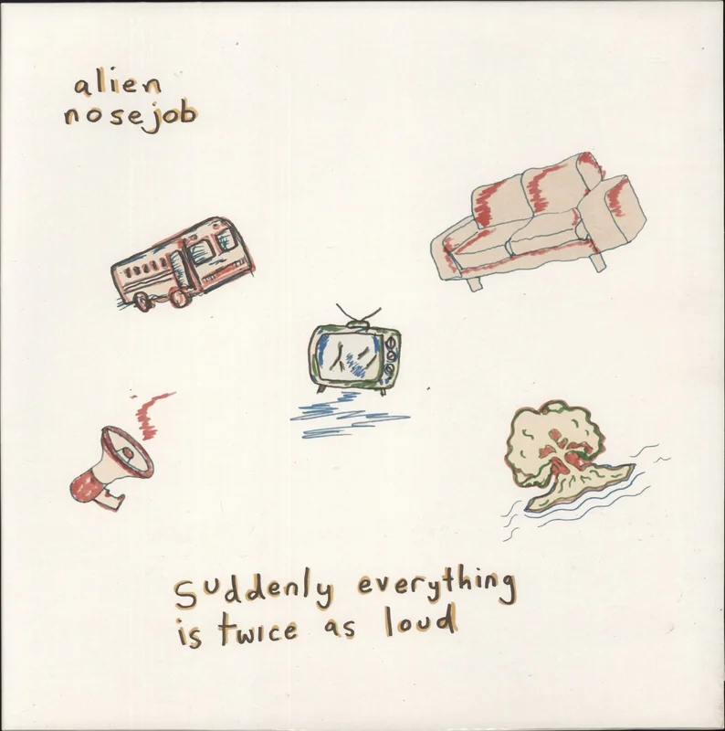 Alien Nose Job Suddenly Everything Is Twice As Loud - Red Vinyl UK Vinyl LP