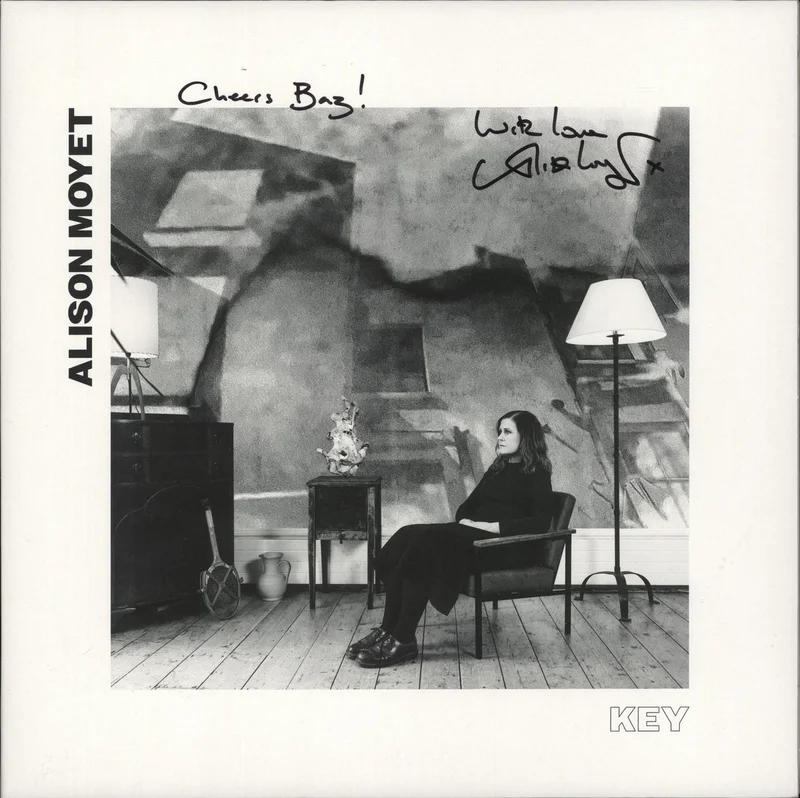 Alison Moyet Key - White Vinyl - Autographed UK 2-LP vinyl set