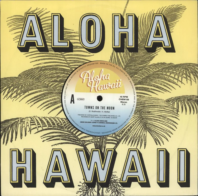 Aloha Hawaii Towns On The Moon UK 10" vinyl