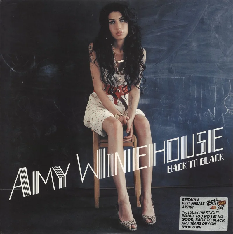 Amy Winehouse Back To Black - 180gm - Brit Awards Sticker UK Vinyl LP