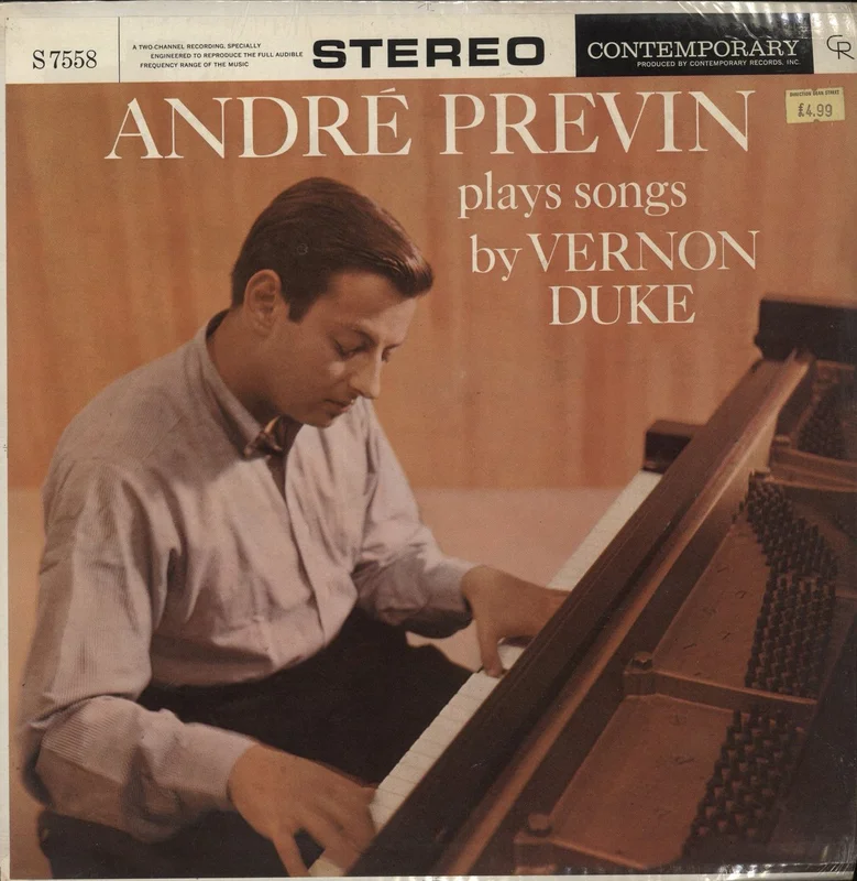 Andr Previn Andr Previn Plays Songs By Vernon Duke US Vinyl LP