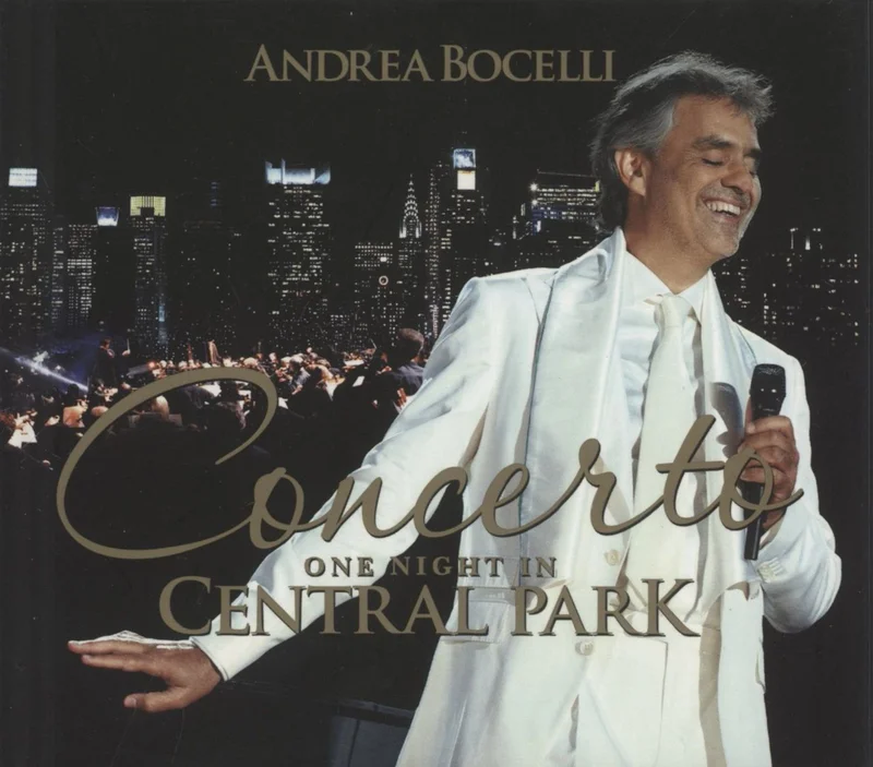 Andrea Bocelli Concerto: One Night In Central Park UK 2-disc CD/DVD set
