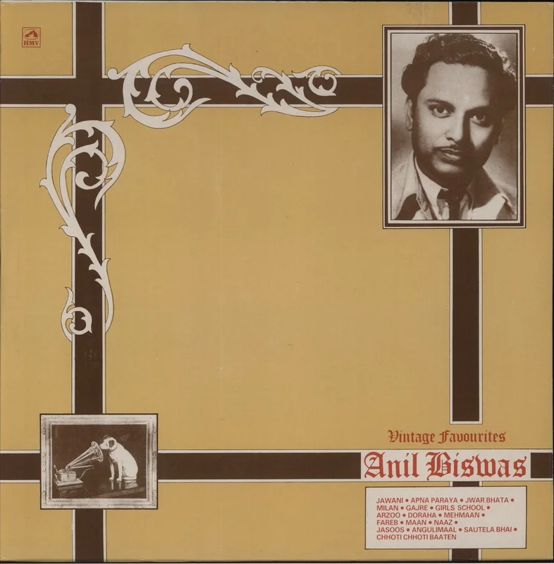 Anil Biswas Vintage Favourites Indian Vinyl LP