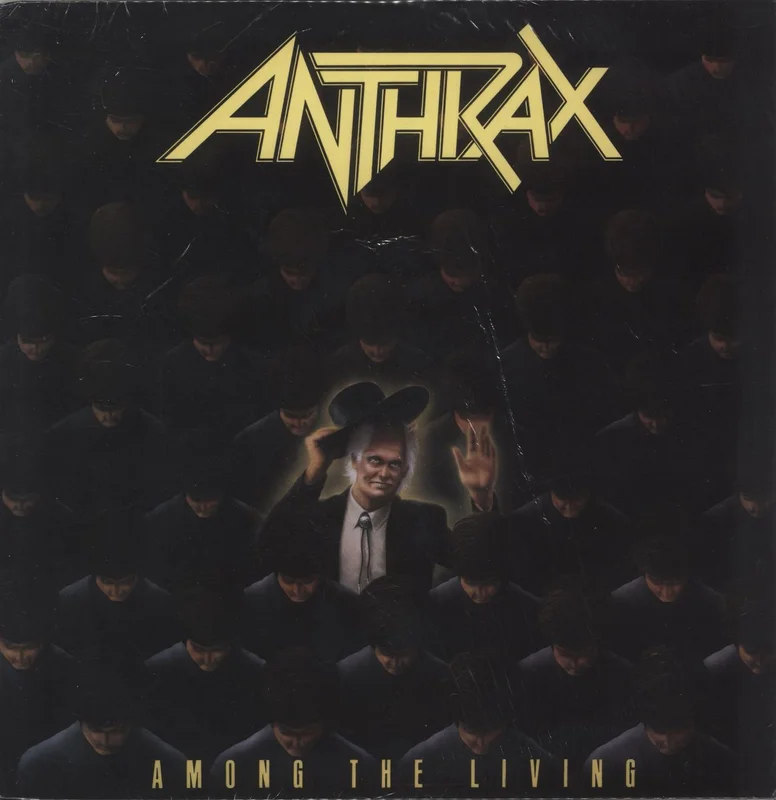 Anthrax Among The Living - Orange & Black Marbled Vinyl - Sealed UK Vinyl LP