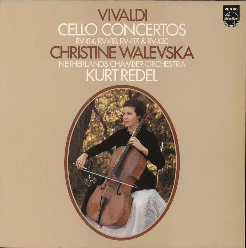 Antonio Vivaldi Cello Concertos RV 414, RV 418, RV 417, & RV 420 Dutch Vinyl LP