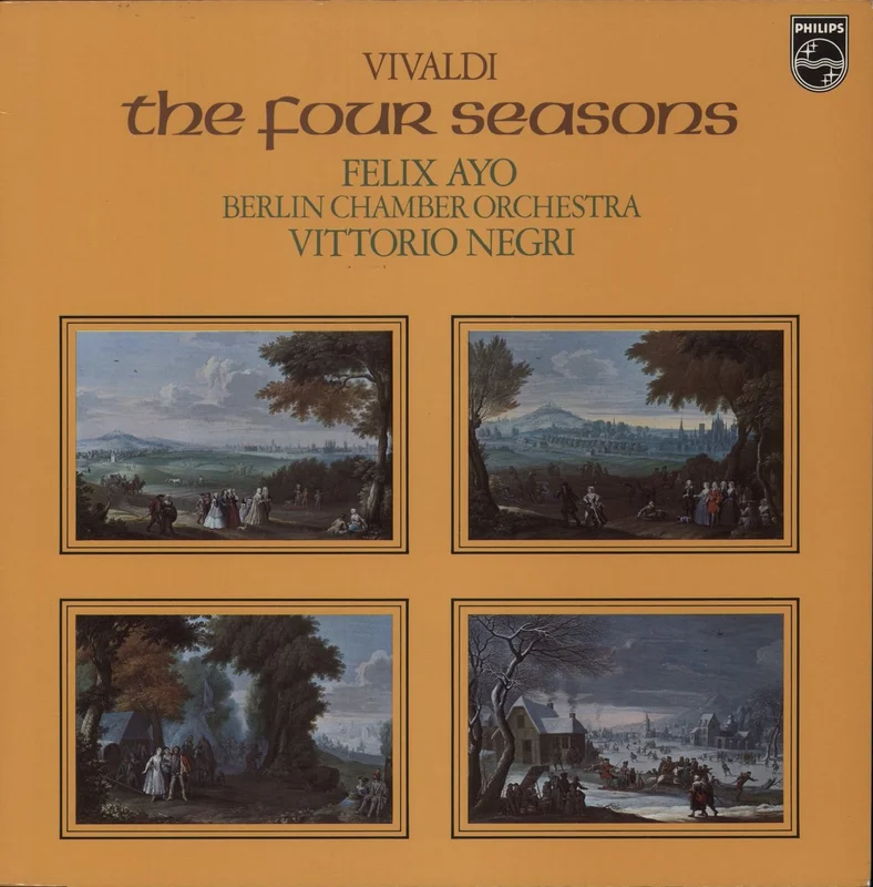 Antonio Vivaldi The Four Seasons - White Label Test Pressing UK Promo Vinyl LP