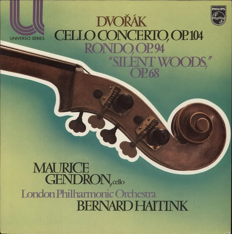 Antonn Dvork Cello Concerto, Op.104 / Rondo, Op.94 / "Silent Woods", Op.68 UK Vinyl LP