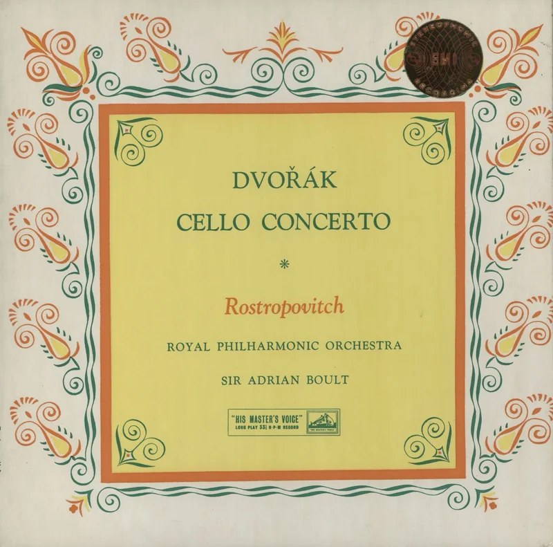 Antonn Dvork Dvork: Cello Concerto - Black & Red Label UK Vinyl LP