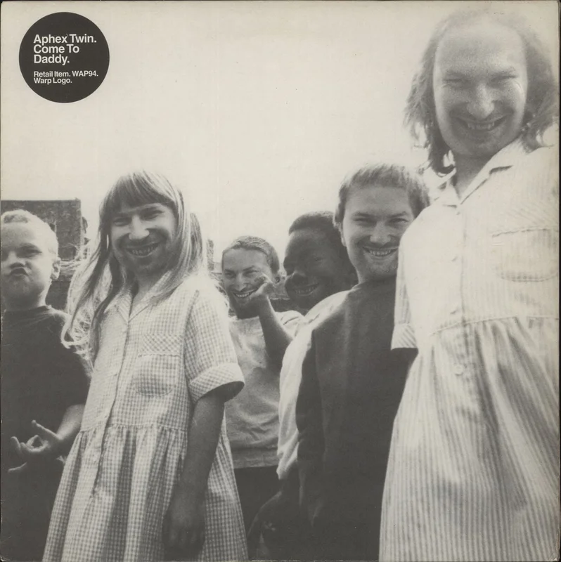Aphex Twin Come To Daddy - 1st - Title Sticker - EX UK 12" vinyl