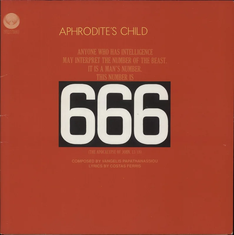 Aphrodite's Child 666 Dutch 2-LP vinyl set