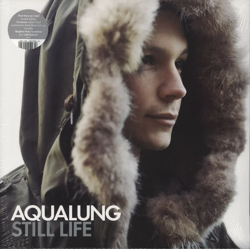 Aqualung Still Life - Blue Vinyl + Autographed Print - Sealed UK 2-LP vinyl set