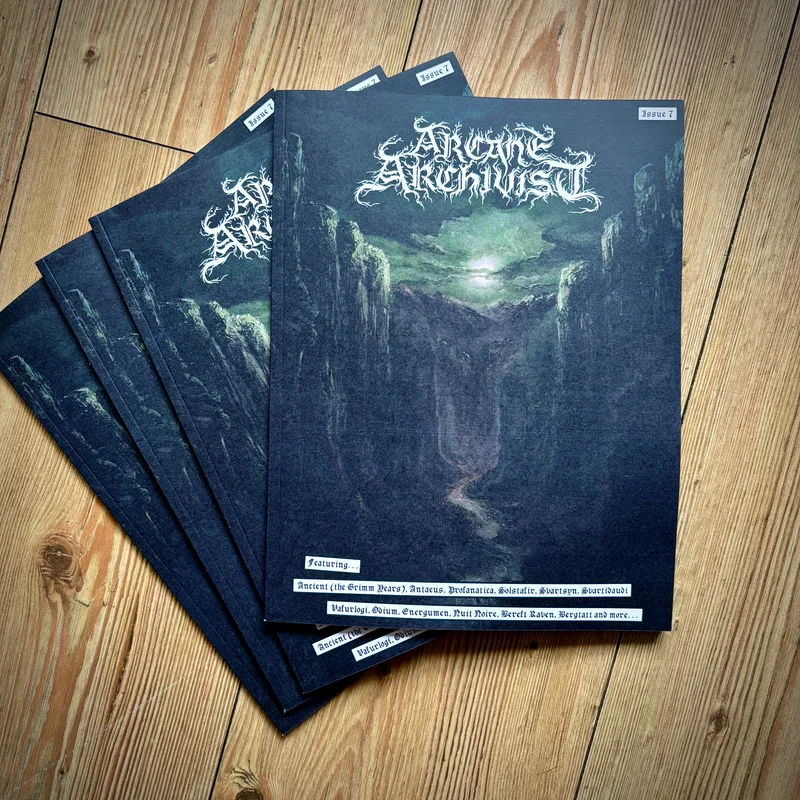 ARCANE ARCHIVIST fanzine issue 7 (cult BM zine, Profanatica, Odium, Ancient, Antaeus) *Cult Never Dies edition, ltd to 100 copies*