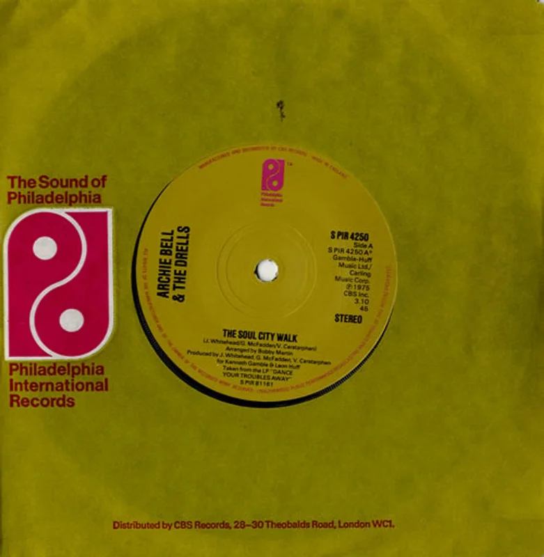 Archie Bell & The Drells The Soul City Walk UK 7" vinyl