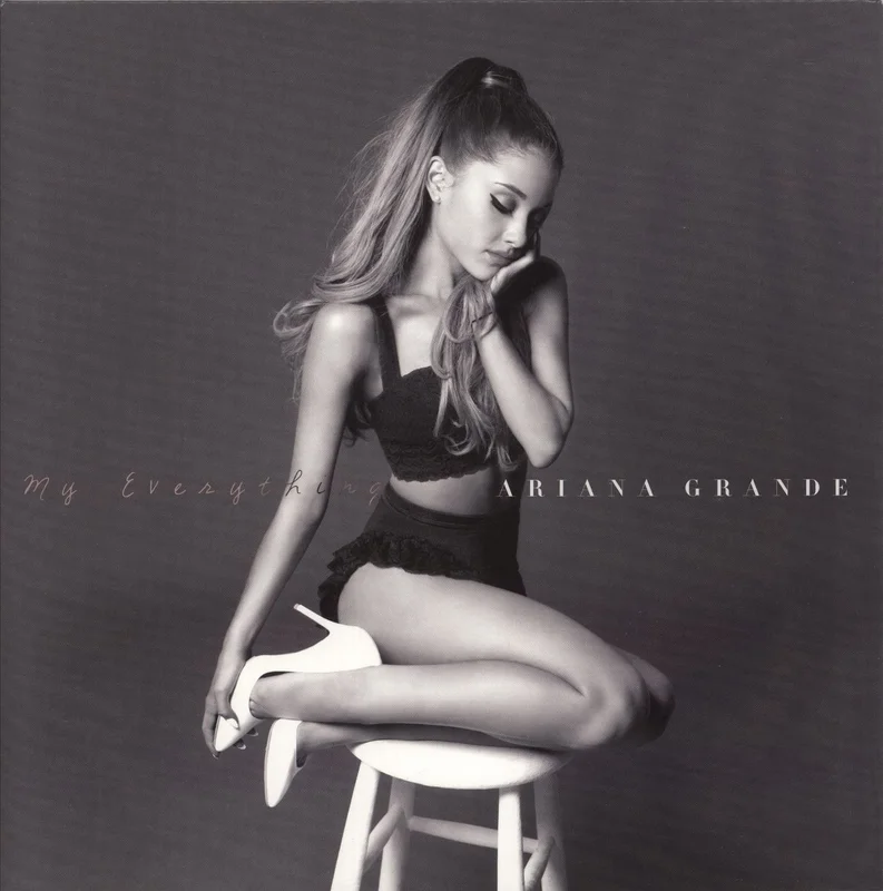 Ariana Grande My Everything - Clear & Lavender Split Vinyl UK Vinyl LP