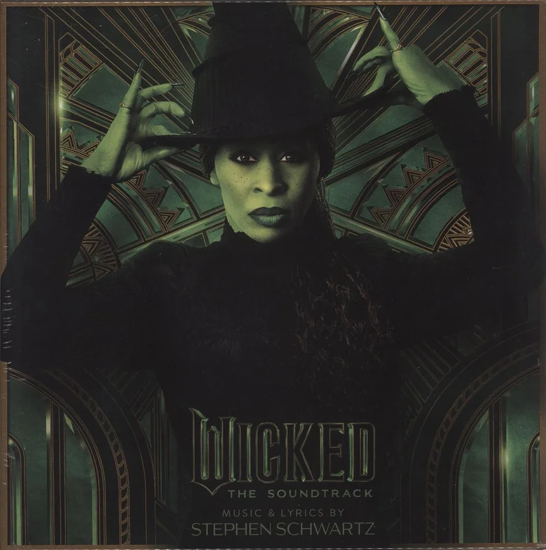 Ariana Grande Wicked: The Soundtrack - Green Marbled Vinyl - Sealed UK 2-LP vinyl set