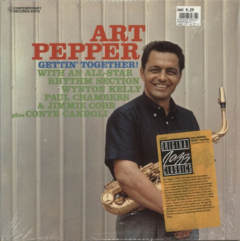 Art Pepper Gettin' Together! - Opened shrink with Sticker US Vinyl LP