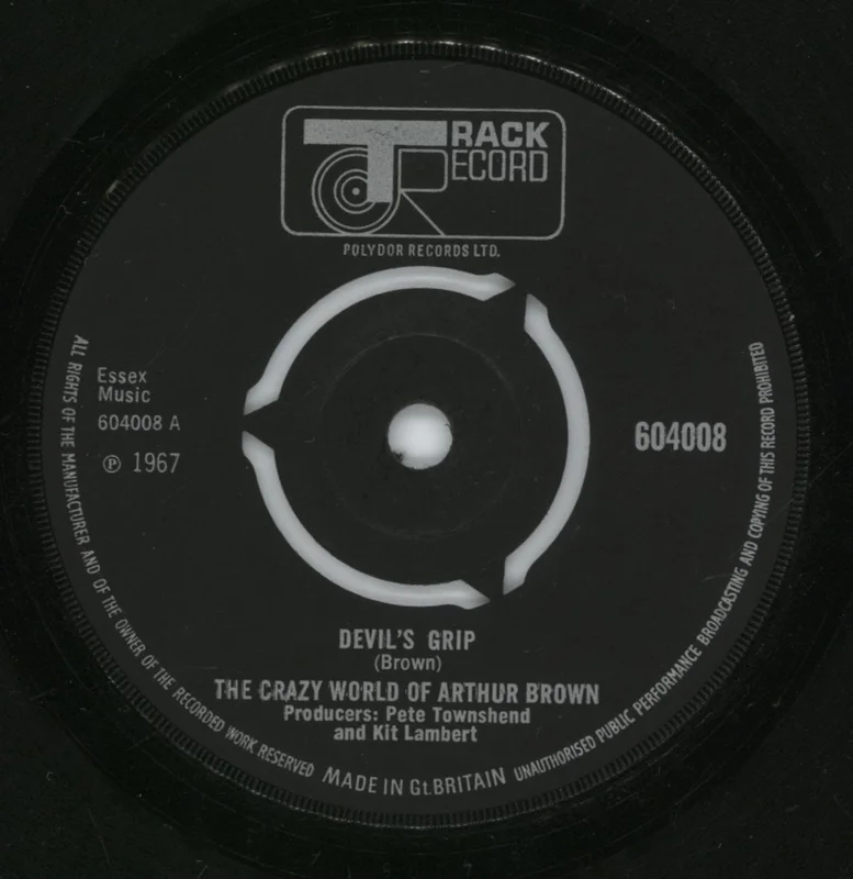 Arthur Brown Devil's Grip UK 7" vinyl