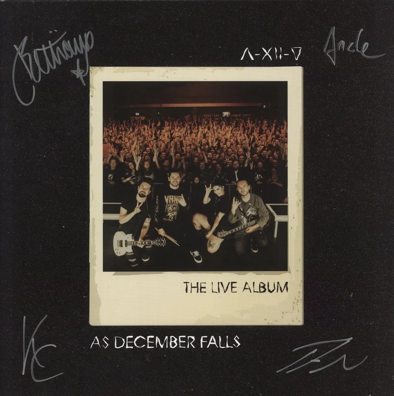As December Falls The Live Album - Red Vinyl - Autographed UK 2-LP vinyl set