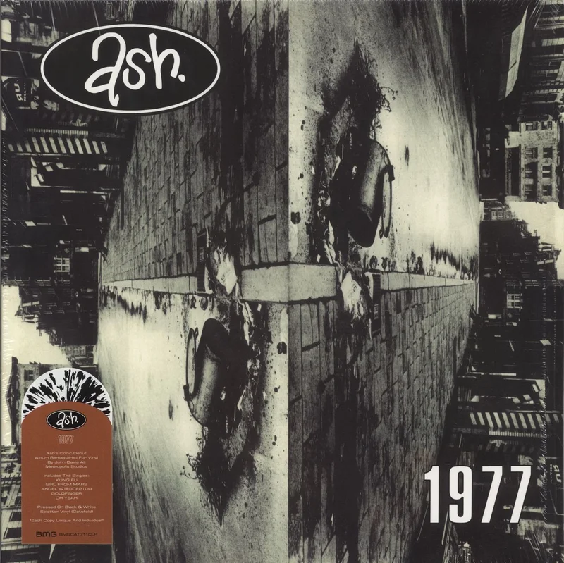 Ash 1977 - White W/ Black Splatter Vinyl UK Vinyl LP