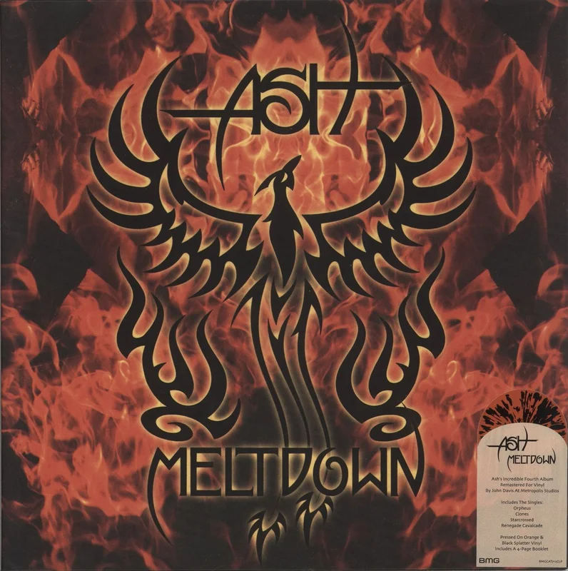 Ash Meltdown - Orange & Black Splatter Vinyl UK Vinyl LP