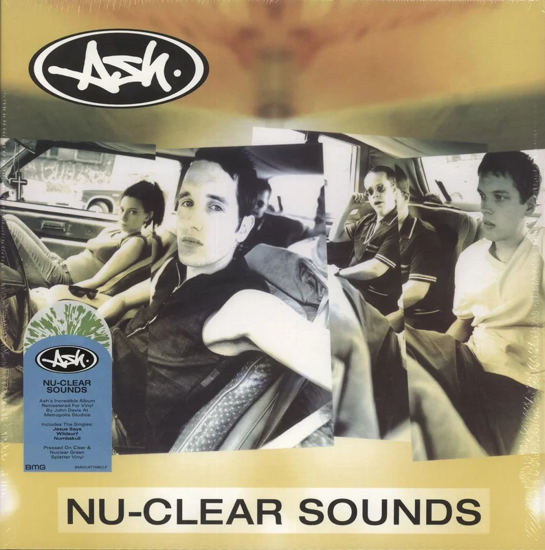 Ash Nu-Clear Sounds - Clear W/ Green Splatter Vinyl UK Vinyl LP