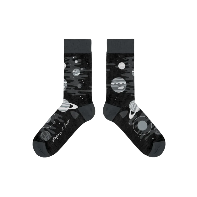 Astronomy Socks - Grey