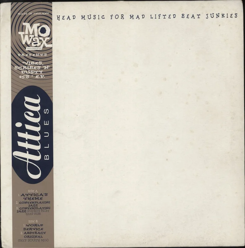 Attica Blues Vibes, Scribes & Dusty 45's - Blue Vinyl UK 12" vinyl