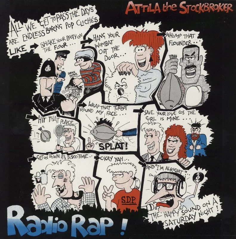 Attila The Stockbroker Radio Rap! UK 12" vinyl